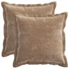 vidaXL P&aacute;rna huzat 2 db HOUTEN Barna 35 x 35 cm Chenille Sz&ouml;vet