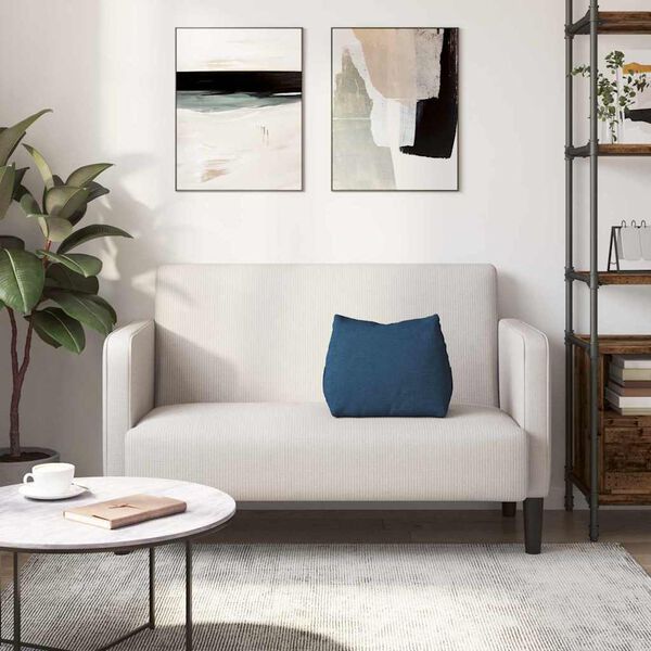 vidaXL Hátpárna Kék 45 x 20 x 35 cm szövet