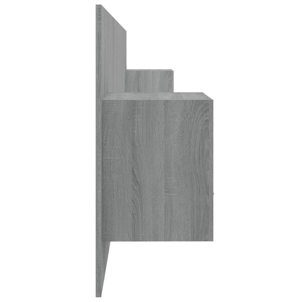 vidaXL sz&uuml;rke sonoma sz&iacute;nű szerelt fa &aacute;gyfejt&aacute;mla szekr&eacute;nyekkel