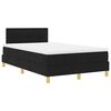 vidaXL LED Box Spring &Aacute;gy LED szalagokkal Fekete 120 x 200 cm sz&ouml;vet