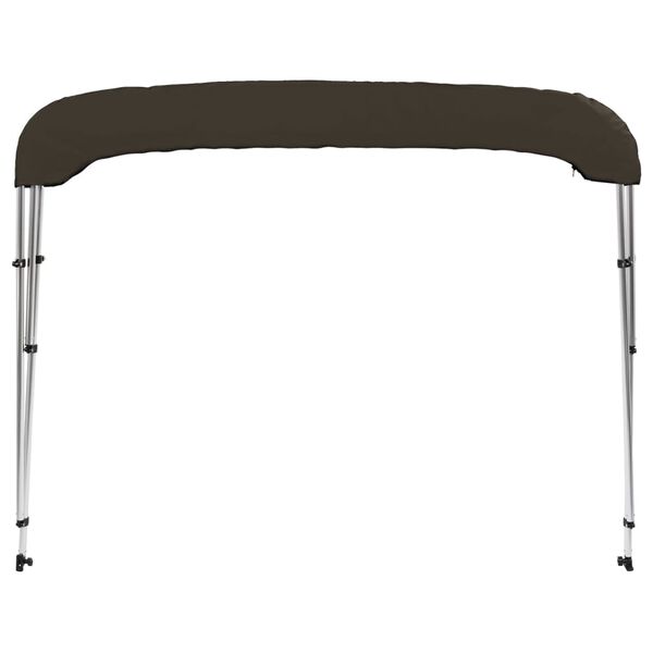 vidaXL fekete háromágú bimini tető 183 x 140 x 137 cm