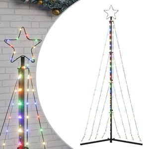 vidaXL sz&iacute;nes LED kar&aacute;csonyfa 339 LED 187 cm