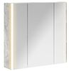 vidaXL F&uuml;rdőszobai t&uuml;k&ouml;rszekr&eacute;ny Beton Sz&uuml;rke 63,5 x 15,5 x 60,5 cm