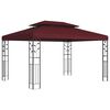 vidaXL Pavilon 3,97 x 2,96 x 2,68 m Bord&oacute; Poli&eacute;szter &eacute;s ac&eacute;l