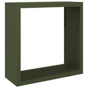 vidaXL z&ouml;ld ac&eacute;l tűzifat&aacute;rol&oacute; 100 x 40 x 100 cm