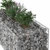 vidaXL Gabion emelt &aacute;gy Ez&uuml;st 140 x 60 x 55 cm Horganyzott ac&eacute;l