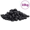 vidaXL 10 kg fekete csiszolt kavics 2-5 cm