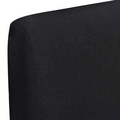 vidaXL 6 db fekete szabott nyújtható székszoknya