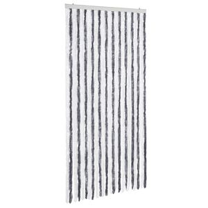 vidaXL sz&uuml;rke &eacute;s feh&eacute;r zsen&iacute;lia rovarf&uuml;gg&ouml;ny 100 x 220 cm