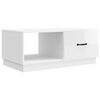 vidaXL Doh&aacute;nyz&oacute;asztal Magasf&eacute;nyű Feh&eacute;r 90 x 50 x 37 cm Szerelt Fa