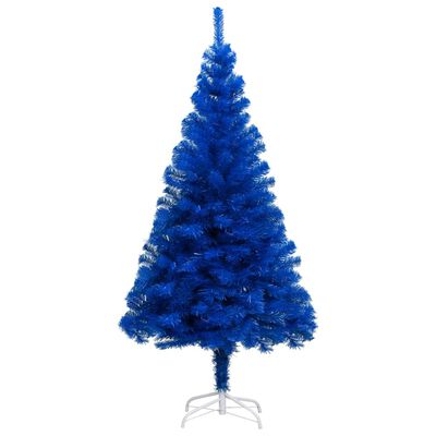 vidaXL kék PVC megvilágított műkarácsonyfa gömb szettel 240 cm