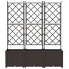 vidaXL Kerti cser&eacute;p 3 pcs Barna 120 x 40 x 143 cm Ac&eacute;l