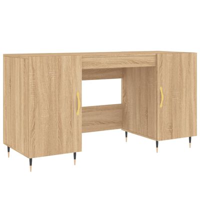 vidaXL sonoma tölgy színű szerelt fa íróasztal 140 x 50 x 75 cm