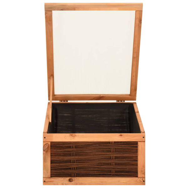 vidaXL t&ouml;m&ouml;r fenyőfa &eacute;s fűzfa melegh&aacute;z 60 x 80 x 45 cm