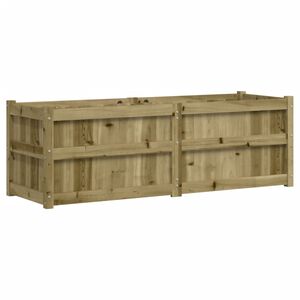 vidaXL impregn&aacute;lt fenyőfa kerti vir&aacute;gl&aacute;da 150x50x50 cm