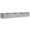 vidaXL 2 db betonsz&uuml;rke szerelt fa fali szekr&eacute;ny 68 x 30 x 20 cm