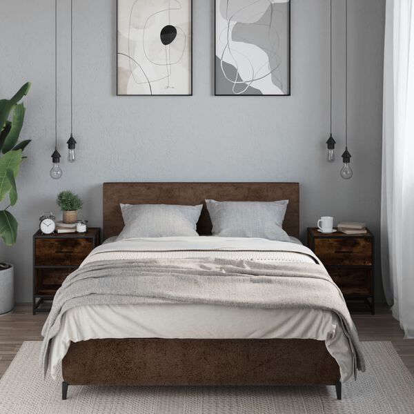 vidaXL 2 db füstös tölgy színű éjjeliszekrény 40 x 31 x 50 cm