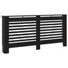 vidaXL fekete MDF radi&aacute;torburkolat 172 x 19 x 81,5 cm