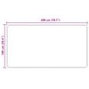 vidaXL Szőnyeg fut&oacute; MARSA Kr&eacute;m 200 x 100 cm Poli&eacute;szter &eacute;s PVC