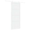 vidaXL Cs&uacute;sz&oacute; ajt&oacute; 93 x 232 cm Szerelt Fa Feh&eacute;r
