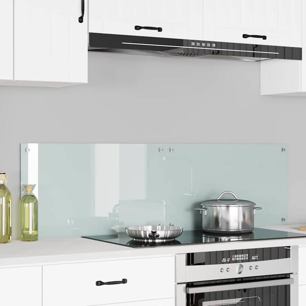 vidaXL Konyhai splashback 2 pcs Fehér 70 x 40 cm edzett üveg