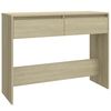 vidaXL sonoma t&ouml;lgy sz&iacute;nű szerelt fa doh&aacute;nyz&oacute;asztal 100x35x76,5 cm