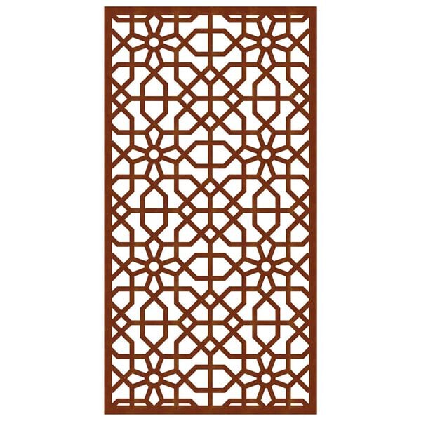 vidaXL m&oacute;r st&iacute;lus&uacute; corten ac&eacute;l kerti fald&iacute;sz 105 x 55 cm