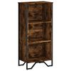 vidaXL f&uuml;st&ouml;s t&ouml;lgy sz&iacute;nű szerelt fa k&ouml;nyvszekr&eacute;ny 50 x 31 x 106 cm