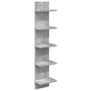 vidaXL Falpolc Betonsz&uuml;rke 22 x 15 x 100 cm Szerelt Fa