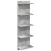 vidaXL Falpolc Betonsz&uuml;rke 30 x 15 x 100 cm Szerelt Fa