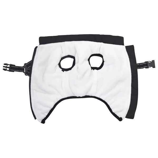 vidaXL Kutya Kab&aacute;t h&aacute;mmal Fekete S Terepmint&aacute;s gyapj&uacute; &eacute;s poli&eacute;szter