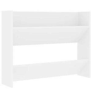 vidaXL feh&eacute;r szerelt fa fali cipősszekr&eacute;ny 80 x 18 x 60 cm