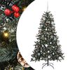 vidaXL Mű kar&aacute;csonyfa Z&ouml;ld 150 cm PVC &eacute;s Műanyag &eacute;s Ac&eacute;l