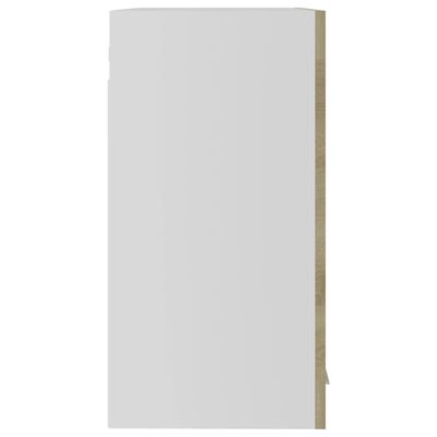vidaXL sonoma-tölgy színű forgácslap függő üvegszekrény 60x31x60 cm