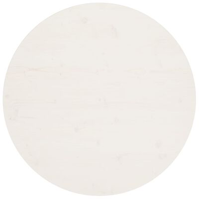 vidaXL fehér tömör fenyőfa asztallap Ø90 x 2,5 cm