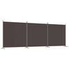 vidaXL 3 paneles barna sz&ouml;vet parav&aacute;n 525x180 cm