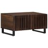 vidaXL barna t&ouml;m&ouml;r mang&oacute;fa doh&aacute;nyz&oacute;asztal 80 x 51 x 40 cm