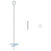 vidaXL F&ouml;ldi horgony 10 db &Oslash;10 x 50 cm Galvaniz&aacute;lt f&eacute;m Ez&uuml;st