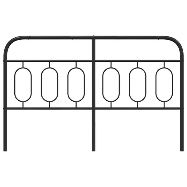 vidaXL fekete f&eacute;m csere fejt&aacute;mla 140 cm