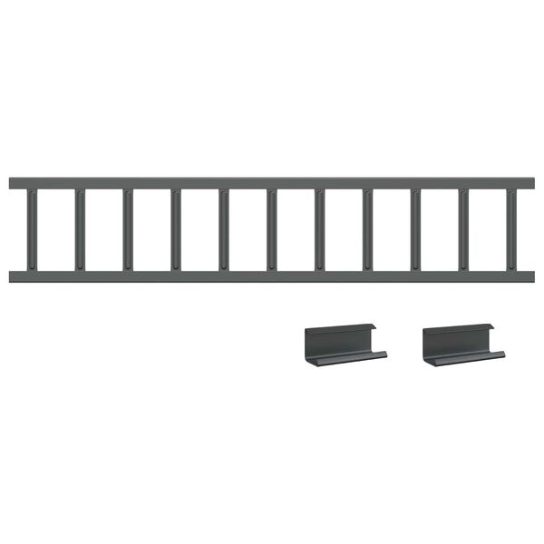 vidaXL Tető havaz&aacute;sv&eacute;dő Antracit 1200 x 2,5 x 20 cm Ac&eacute;l