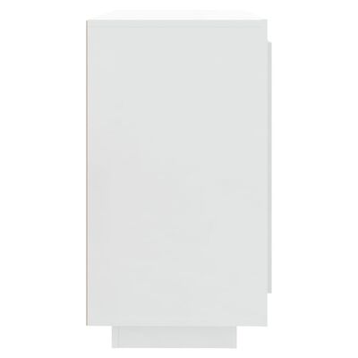 vidaXL magasfényű fehér szerelt fa tálalóasztal 80 x 40 x 75 cm