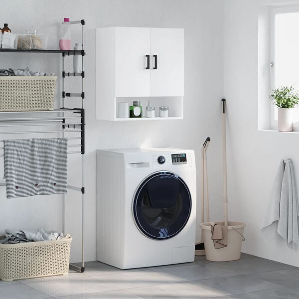 vidaXL feh&eacute;r szerelt fa faliszekr&eacute;ny 60 x 31 x 70 cm