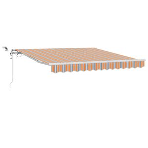 vidaXL Beh&uacute;zhat&oacute; napellenző Soksz&iacute;nű 300 x 250 cm Poli&eacute;szter