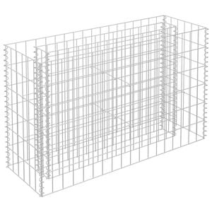vidaXL horganyzott ac&eacute;l gabion magas&aacute;gy&aacute;s 90 x 30 x 60 cm