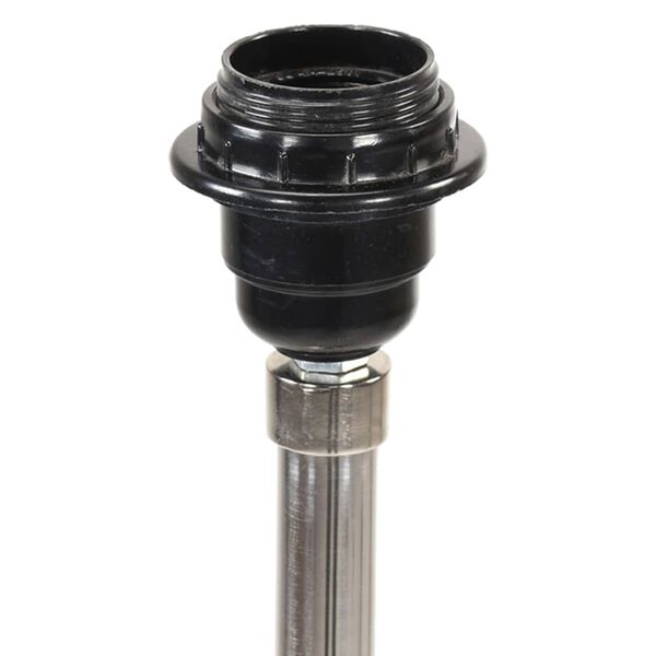 vidaXL mézbarna-szürke háromlábú tömör tíkfa állólámpa 141 cm