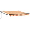 vidaXL Behúzható napellenző Sárga és narancs 300 x 250 cm