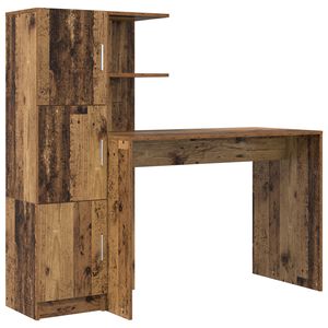 vidaXL Asztal 2 pcs &Ouml;reg fa