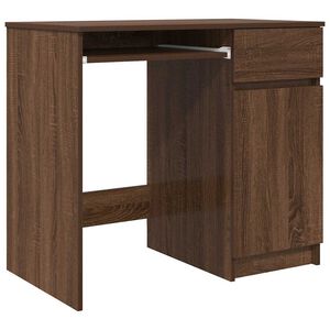 vidaXL barna t&ouml;lgy sz&iacute;nű szerelt fa &iacute;r&oacute;asztal 86x49x76 cm