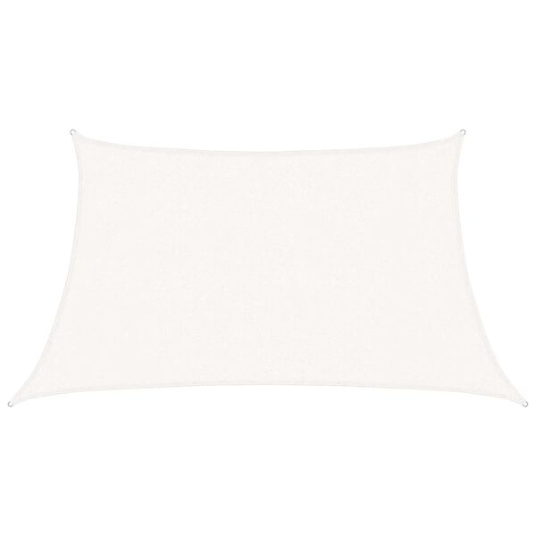 vidaXL fehér HDPE napvitorla 160 g/m² 3/4 x 2