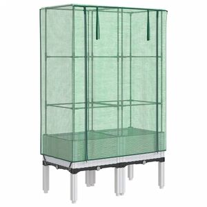 vidaXL rattan megjelen&eacute;sű magas&aacute;gy&aacute;s melegh&aacute;ztakar&oacute;val 80x40x140 cm